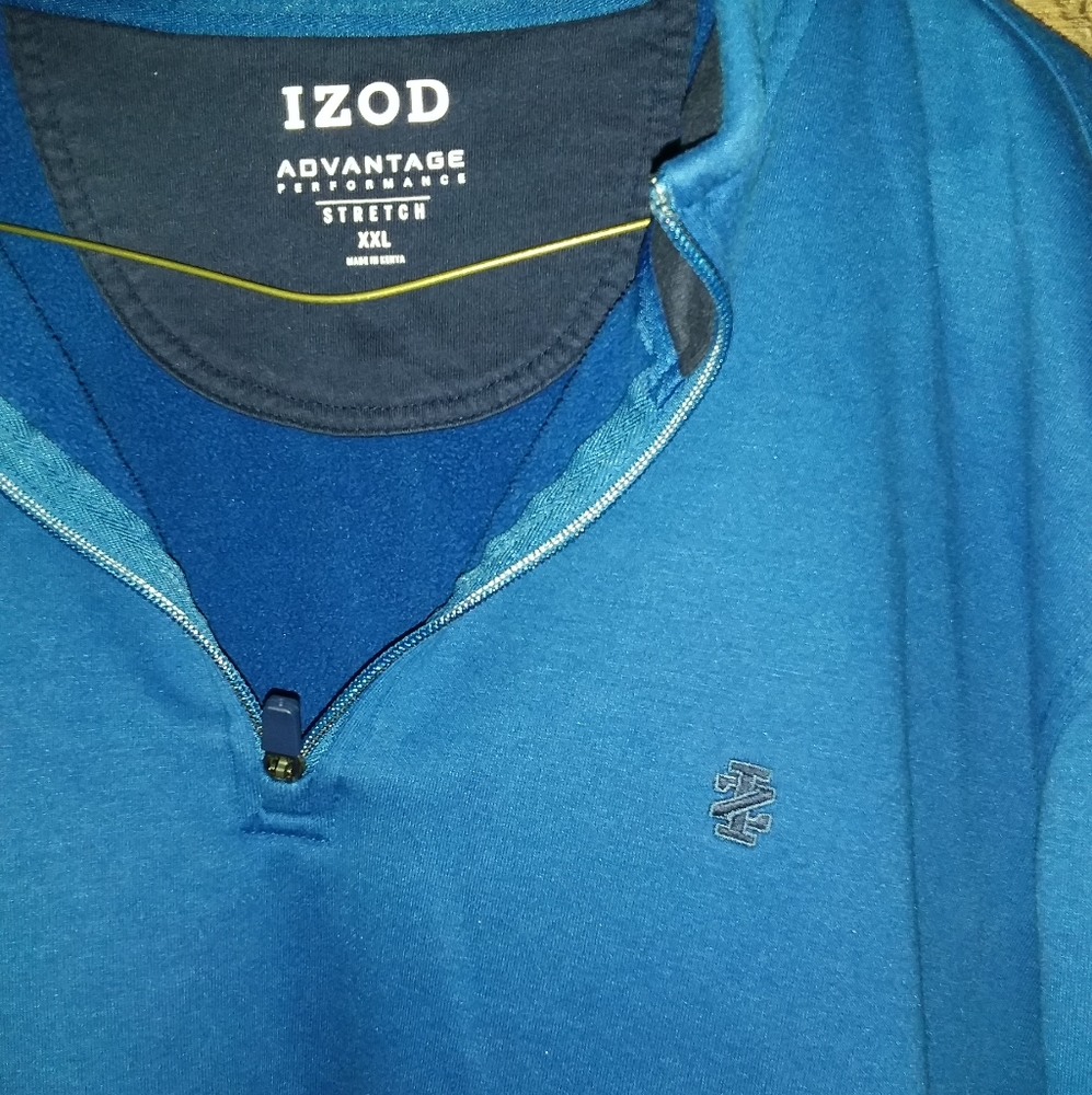 Mens izod long sleeve blue pullover seeatshirt xxl